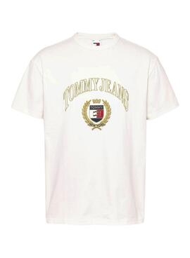 T-shirt Tommy Hilfiger Gold Crest blanc pour homme