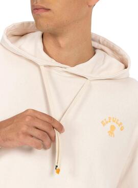 Sweatshirt El Pulpo Camper beige pour homme