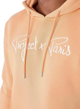 Sudadera Project x Paris Hoodie Logo orange pour homme