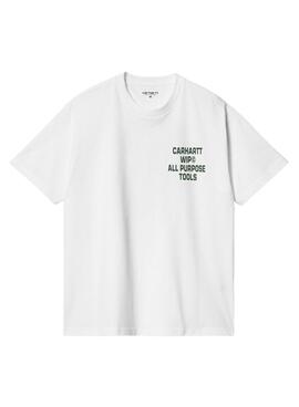 T-shirt Carhartt Cross blanc pour homme