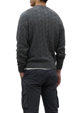 Pull Ecoalf Tiloalf gris pour homme