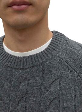 Pull Ecoalf Tiloalf gris pour homme