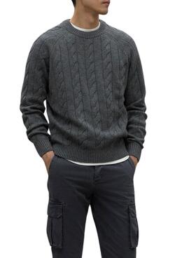 Pull Ecoalf Tiloalf gris pour homme