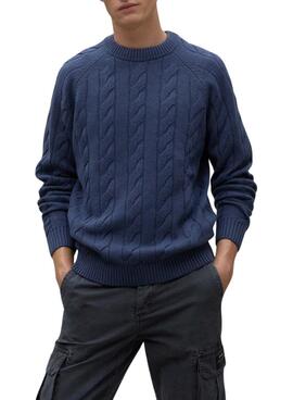 Pull Ecoalf Tiloalf bleu pour homme