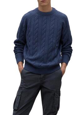 Pull Ecoalf Tiloalf bleu pour homme