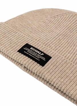 Bonnet Ecoalf Woolalf beige pour femme et homme