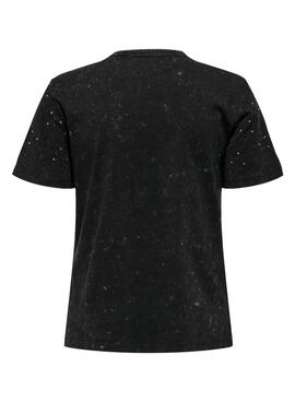 T-shirt Only Zen noir pour femme