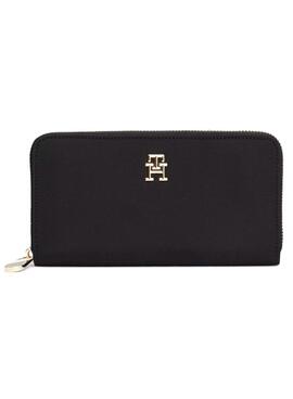 Portefeuille Tommy Hilfiger Large noir pour femme