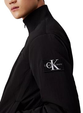 Veste Calvin Klein Jeans Harrington noire pour homme