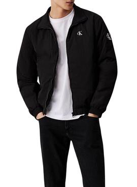 Veste Calvin Klein Jeans Harrington noire pour homme