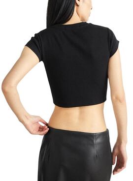 T-shirt Calvin Klein Jeans Slim noir pour femme