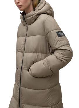 Veste matelassée Ecoalf Marangualf toastée pour femme