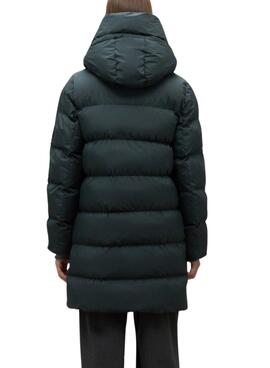 Manteau Ecoalf Manliealf matelassé vert pour femme