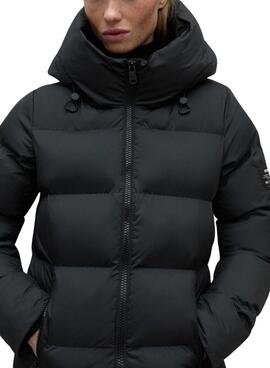 Manteau matelassé Ecoalf Manliealf noir pour femme