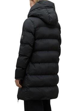 Manteau matelassé Ecoalf Manliealf noir pour femme