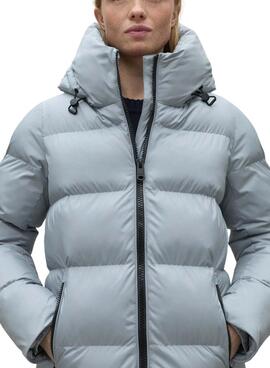 Manteau matelassé Ecoalf Manliealf bleu pour femme