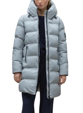 Manteau matelassé Ecoalf Manliealf bleu pour femme