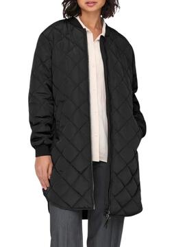 Manteau Only Jessica matelassé noir pour femme