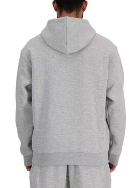 Sweat à capuche New Balance gris pour homme