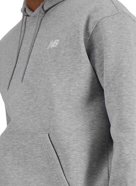 Sweat à capuche New Balance gris pour homme