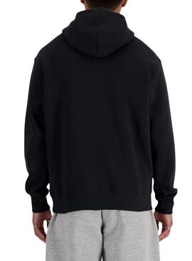 Sweat à capuche New Balance Basic Hood noir pour homme