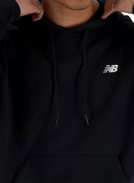 Sweat à capuche New Balance Basic Hood noir pour homme