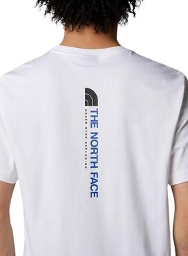 T-shirt The North Face Vertical blanc pour homme