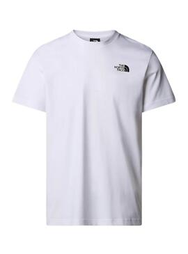 T-shirt The North Face Vertical blanc pour homme