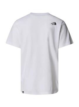 T-shirt The North Face Easy blanc pour homme