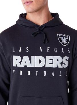 Sweatshirt New Era Raiders noir pour homme et femme