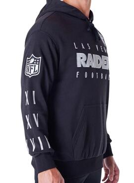 Sweatshirt New Era Raiders noir pour homme et femme