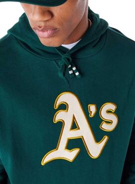 Sweat à capuche New Era Oakland Athletics vert pour hommes et femmes