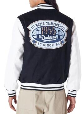 Veste bombardier New Era LA Dodgers bleu marine pour homme et femme