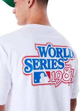 T-shirt New Era World Series blanc pour homme