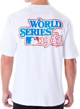 T-shirt New Era World Series blanc pour homme