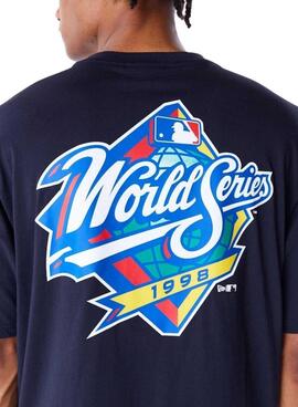 T-shirt New Era World Series bleu marine pour homme