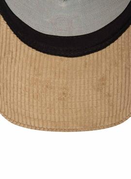 Casquette New Era Cord Trucker beige pour femme et homme