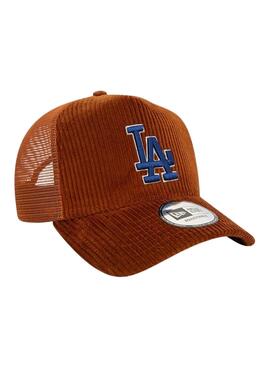 Casquette New Era Cord Trucker marron pour femme et homme