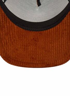 Casquette New Era Cord Trucker marron pour femme et homme