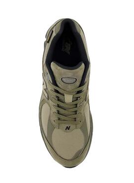 Chaussures New Balance 2002R vertes pour homme