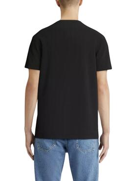 T-shirt Calvin Klein Jeans Monologo noir pour homme