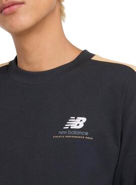 T-shirt New Balance Athletic Performance noir pour homme