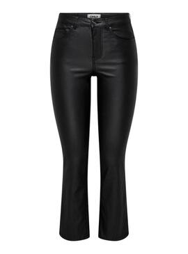 Pantalon Only Kenya simili cuir noir pour femme