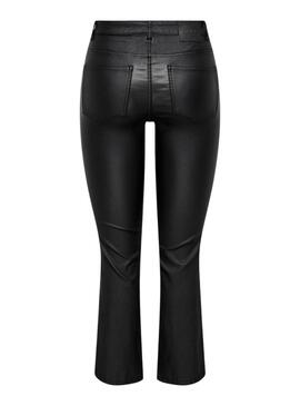 Pantalon Only Kenya simili cuir noir pour femme