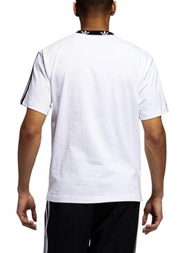 T-Shirt Adidas Trefoil Rib Blanc Homme