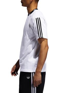 T-Shirt Adidas Trefoil Rib Blanc Homme