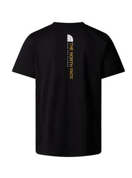 T-shirt The North Face Vertical Logo noir pour homme