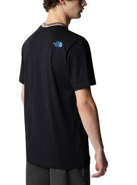 T-shirt The North Face Mountain Line noir pour homme