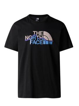 T-shirt The North Face Mountain Line noir pour homme