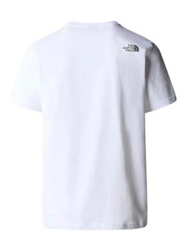 T-shirt The North Face Mountain Line blanc pour homme